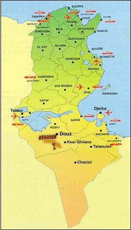 Map Tunisie